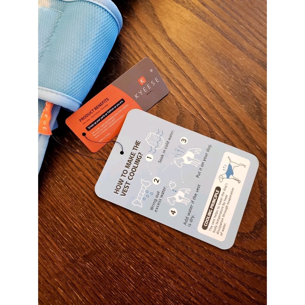 Dog Cooling Vest Lightweight Dog Cooler 2XL Jacket 3D Breathable‎ Mesh NEW - Picture 4 of 12